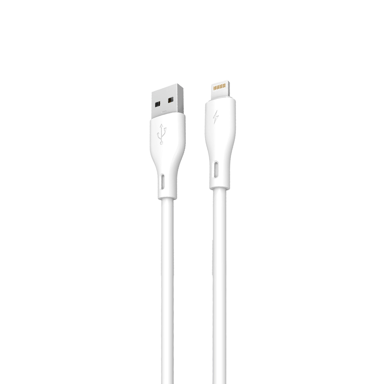 Dudao L2L USB-A / Lightning 3A kabelis 2m - balts