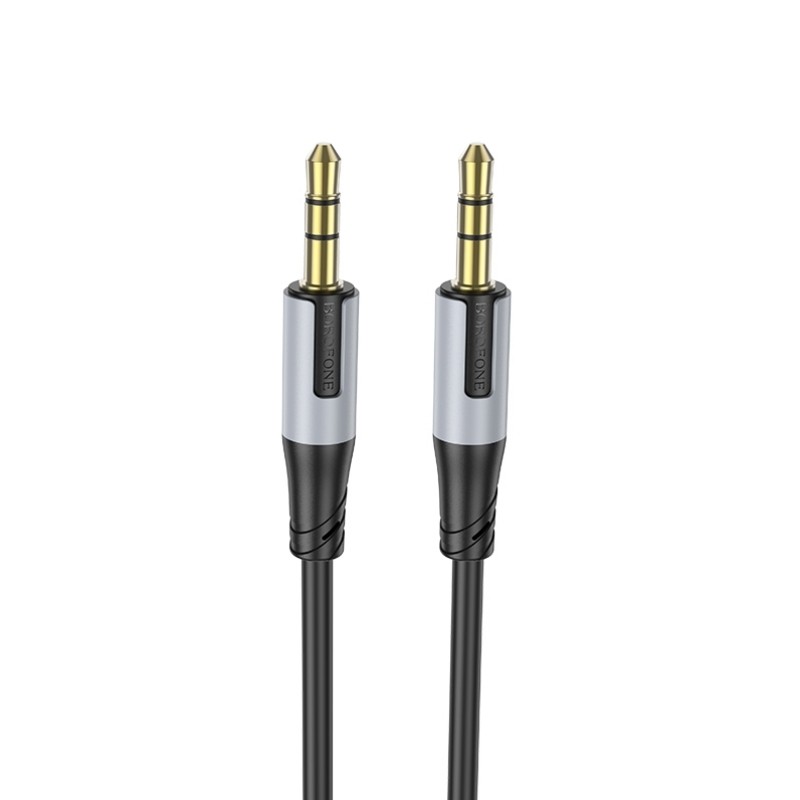 Borofone kabelis AUX BL19 Creator - jack 3,5mm uz jack 3,5mm - 1 metrs melns