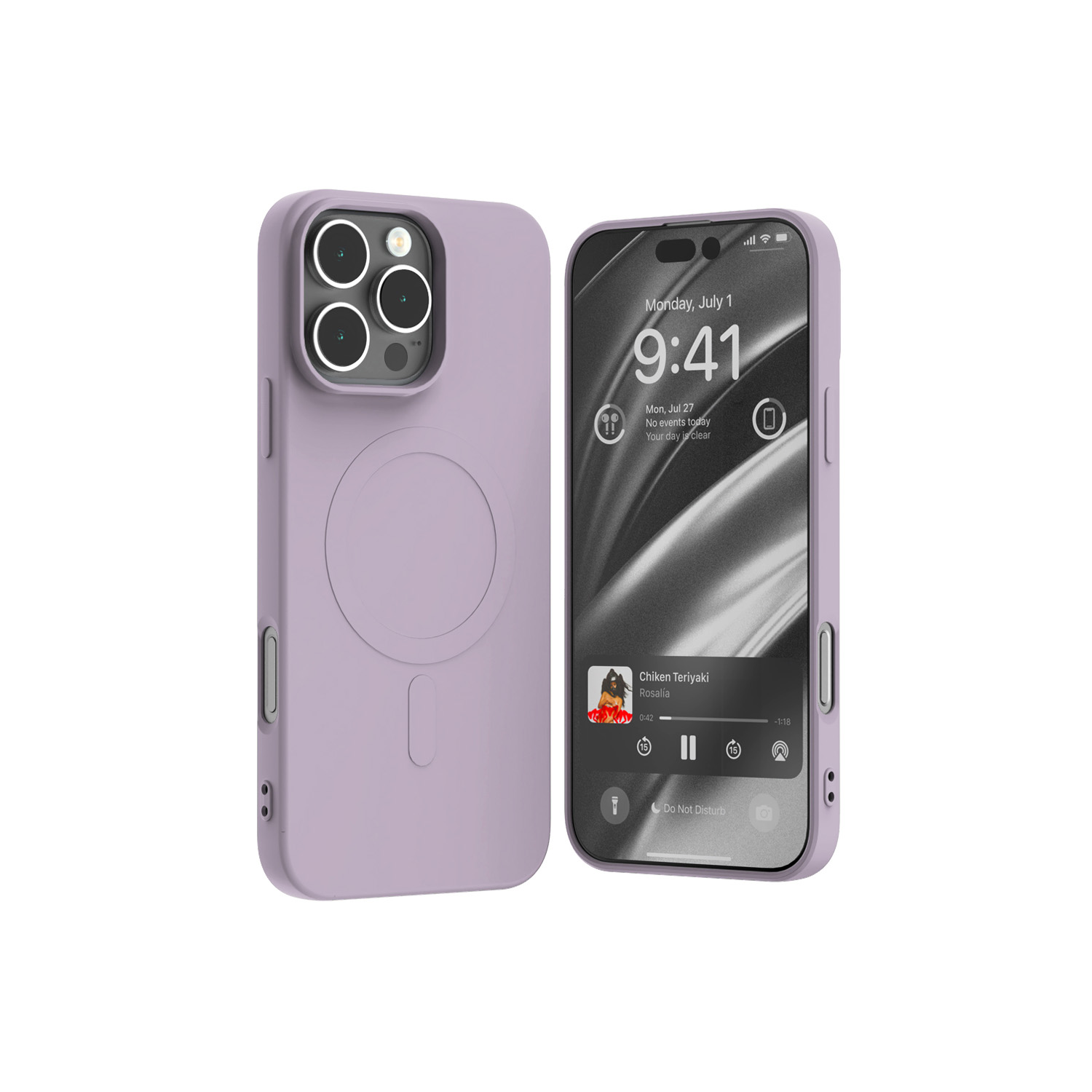 Mercury Semi-Silicone MagSafe maciņš, paredzēts iPhone 16 Pro Max (6.9), ceriņu violets