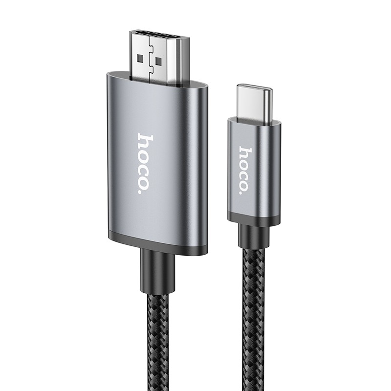 Kabelis Hoco UA27 USB-C uz HDMI pelēks
