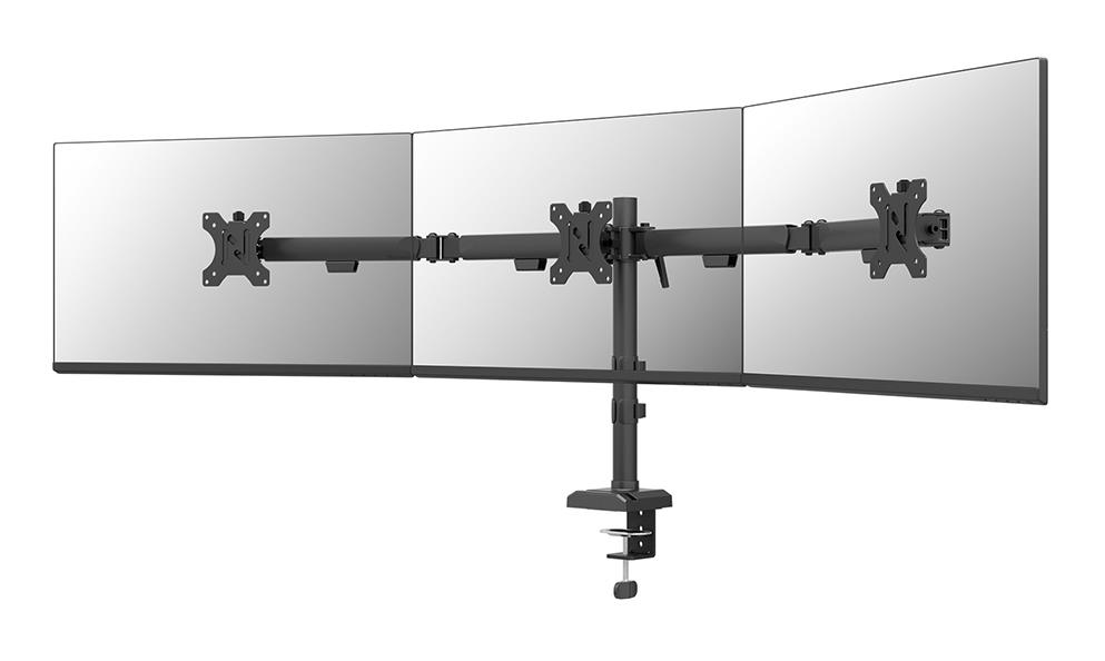 Monitora galda stiprinājums 10-27" trīskāršs DS60-600BL3 Neomounts