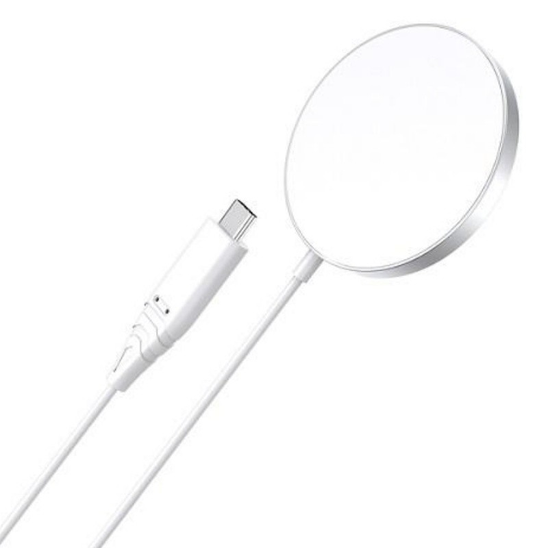 Magnētiskais bezvadu lādētājs Choetech T518 15W (balts)