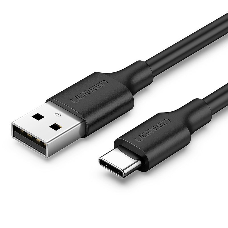 Ugreen US287 60115 USB-A / USB-C 2A kabelis 0.5m - melns