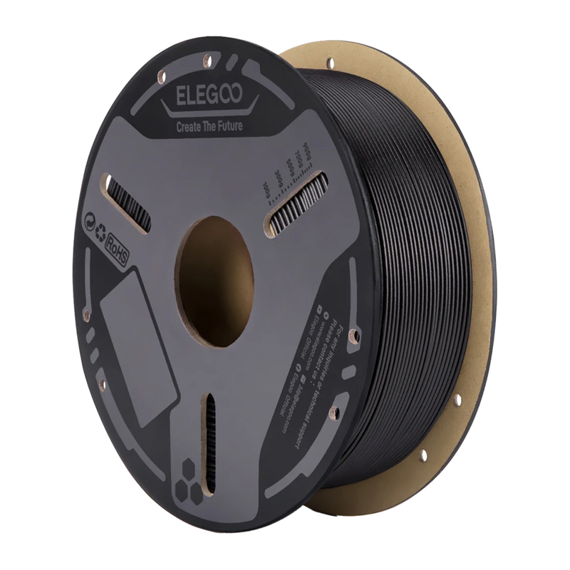 ELEGOO PETG-CF filaments (melns)
