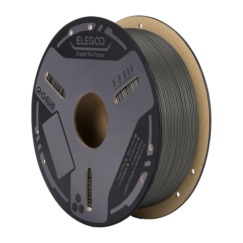 ELEGOO PETG-CF filaments (pelēks)