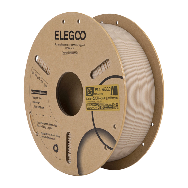 PLA Wood filaments (gaišs ozols)