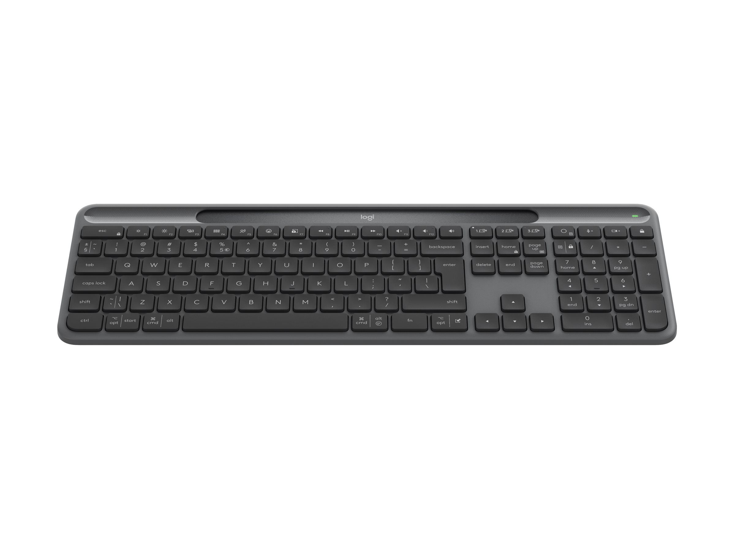 Logitech Slim Solar+ tastatūra Grafīta (US)