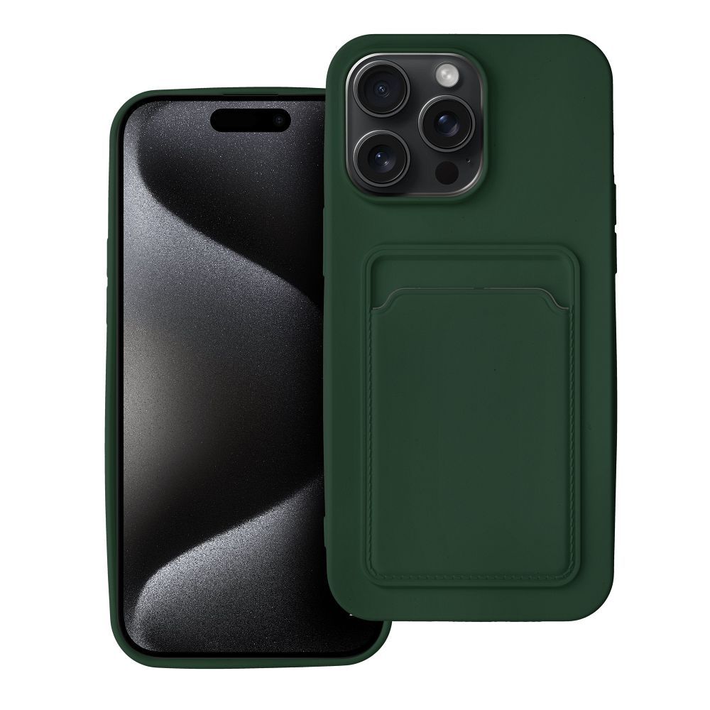 Case for iPhone 15 PRO MAX Card Case zielony