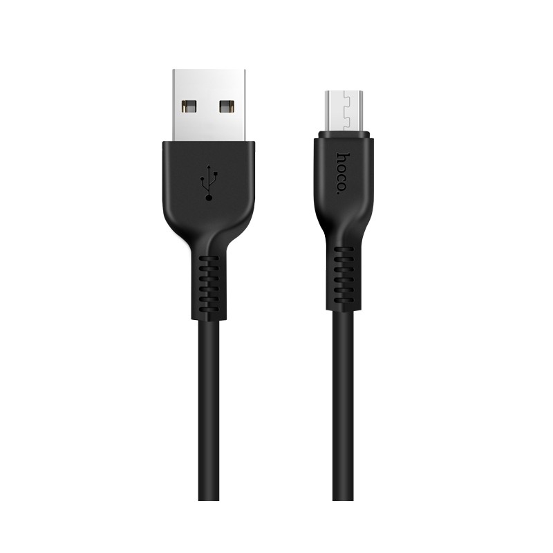 USB kabelis Hoco X20 USB-A uz MicroUSB 2.0m melns