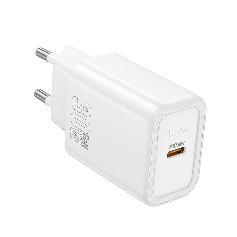 Lādētājs Hoco N62 30W GaN USB-C balts