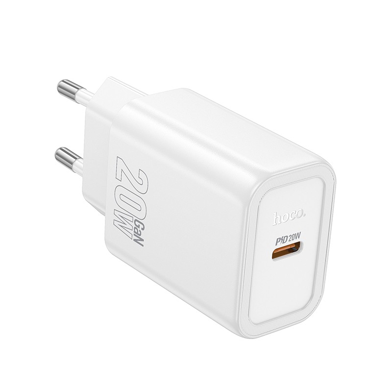 Lādētājs Hoco N60 20W GaN USB-C balts