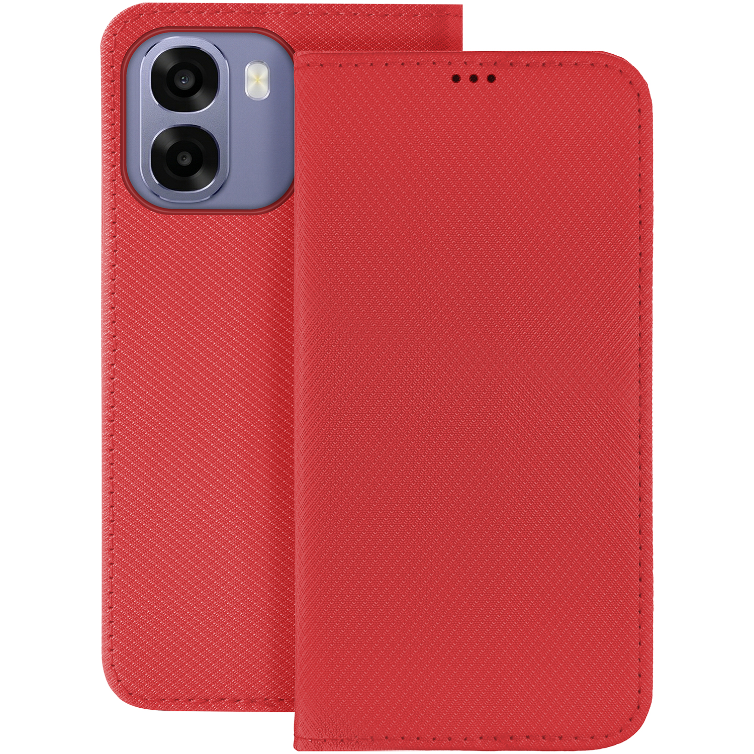 Smart Magnet case for Oppo A6 4G / A6 5G / A6X 4G / A6X 5G / A6S 4G / A6S 5G Global red
