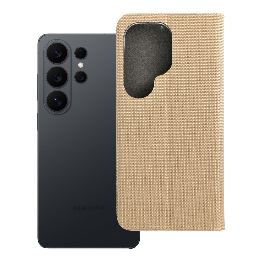 SENSITIVE grāmatas tipa viedtālruņa apvalks SAMSUNG S26 Ultra zelta