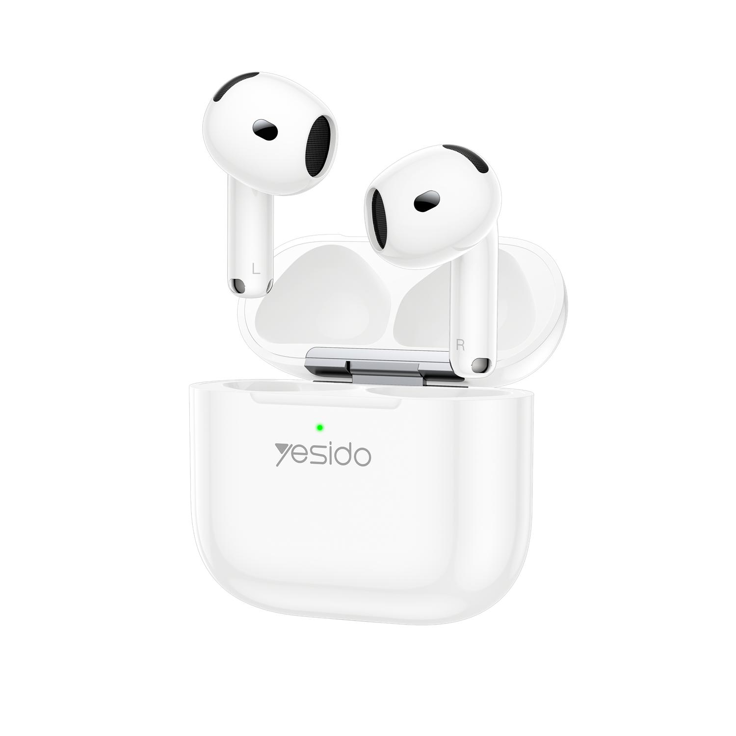 YESIDO HEADPHONES TWS32 (ANC) BT 5.4 300mAh balts