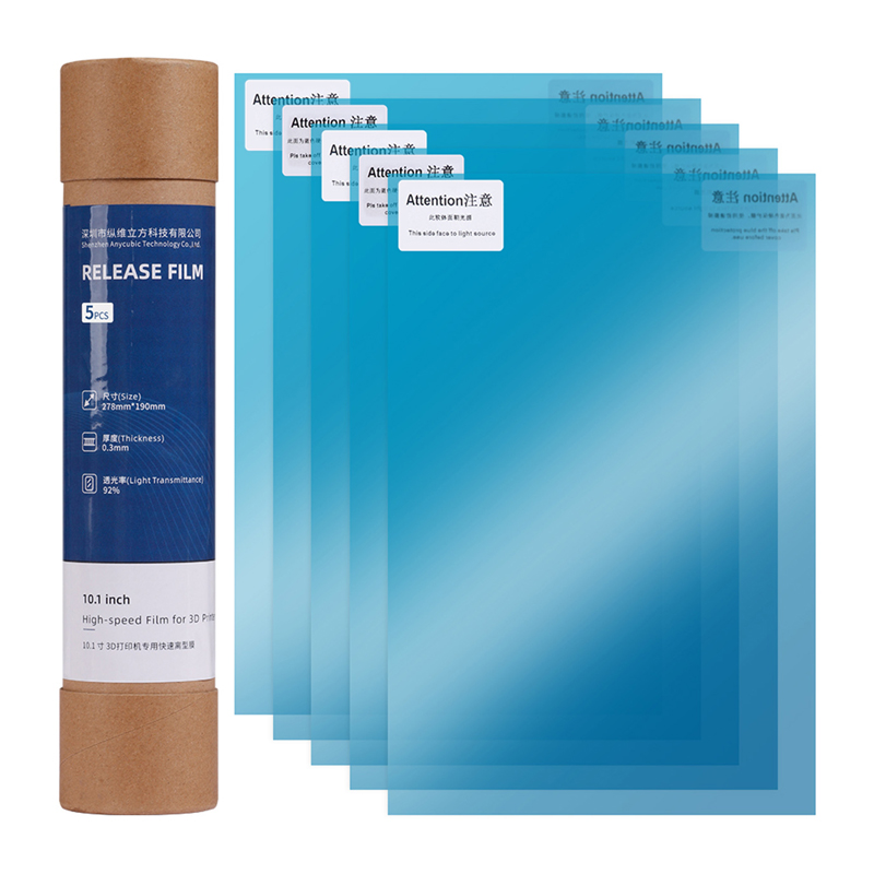 Anycubic ātri maināma FEP plēve Photon Mono M5s/M5s Pro/M7 Pro/M7 (10,1 collas/5 gab.)