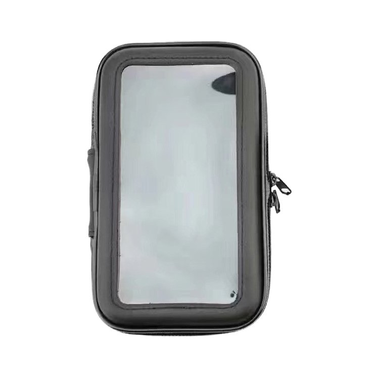 Velosipēdu telefona ūdensizturīgs stiprinājums, universālais telefona turētājs velosipēdiem un motocikliem XL izmēra (maks. telefona izmērs: 165 mm x 80 mm) - melns (bez stūres stiprinājuma)