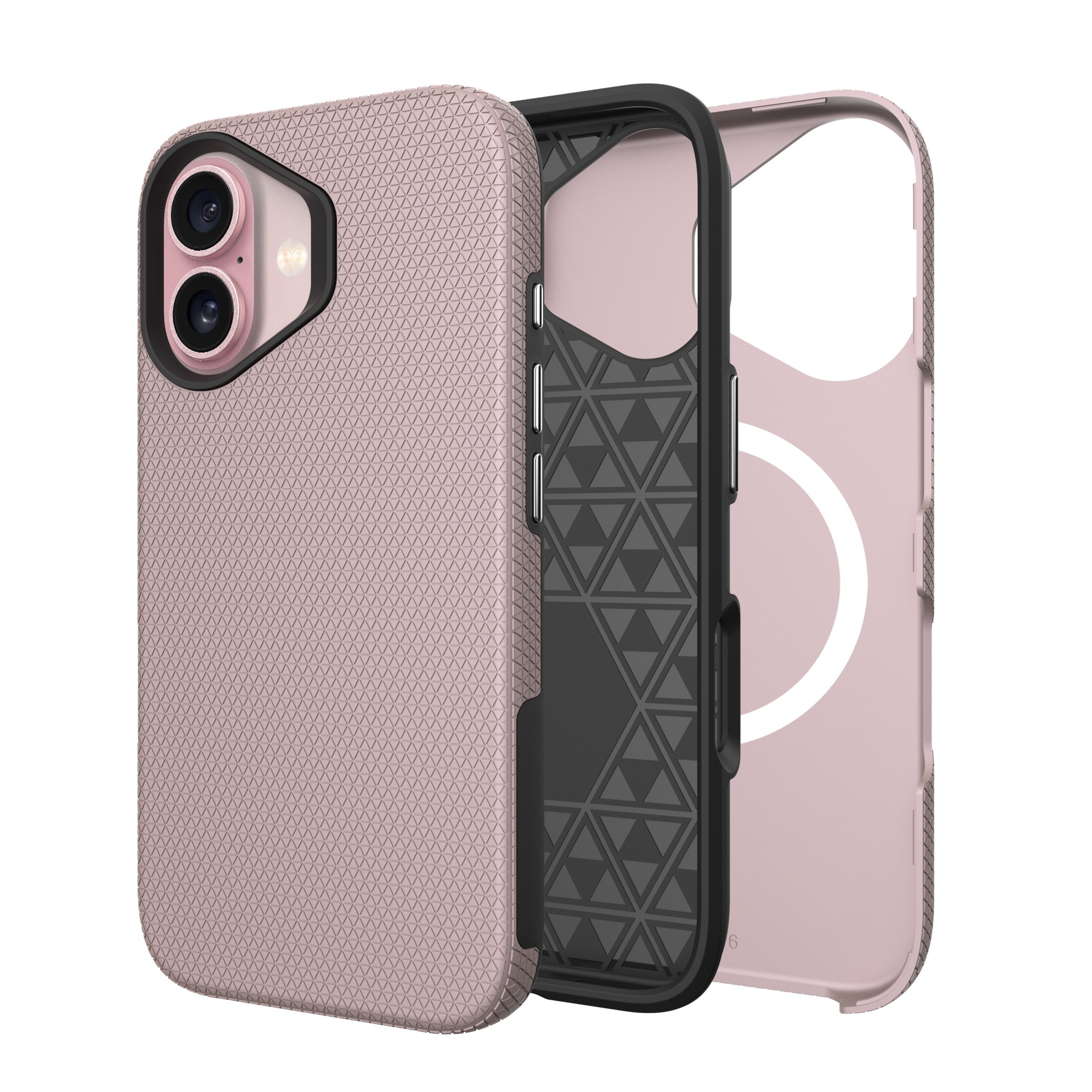 Perfectionists Trīsstūra Mag futrālis iPhone 11 rozā zelts