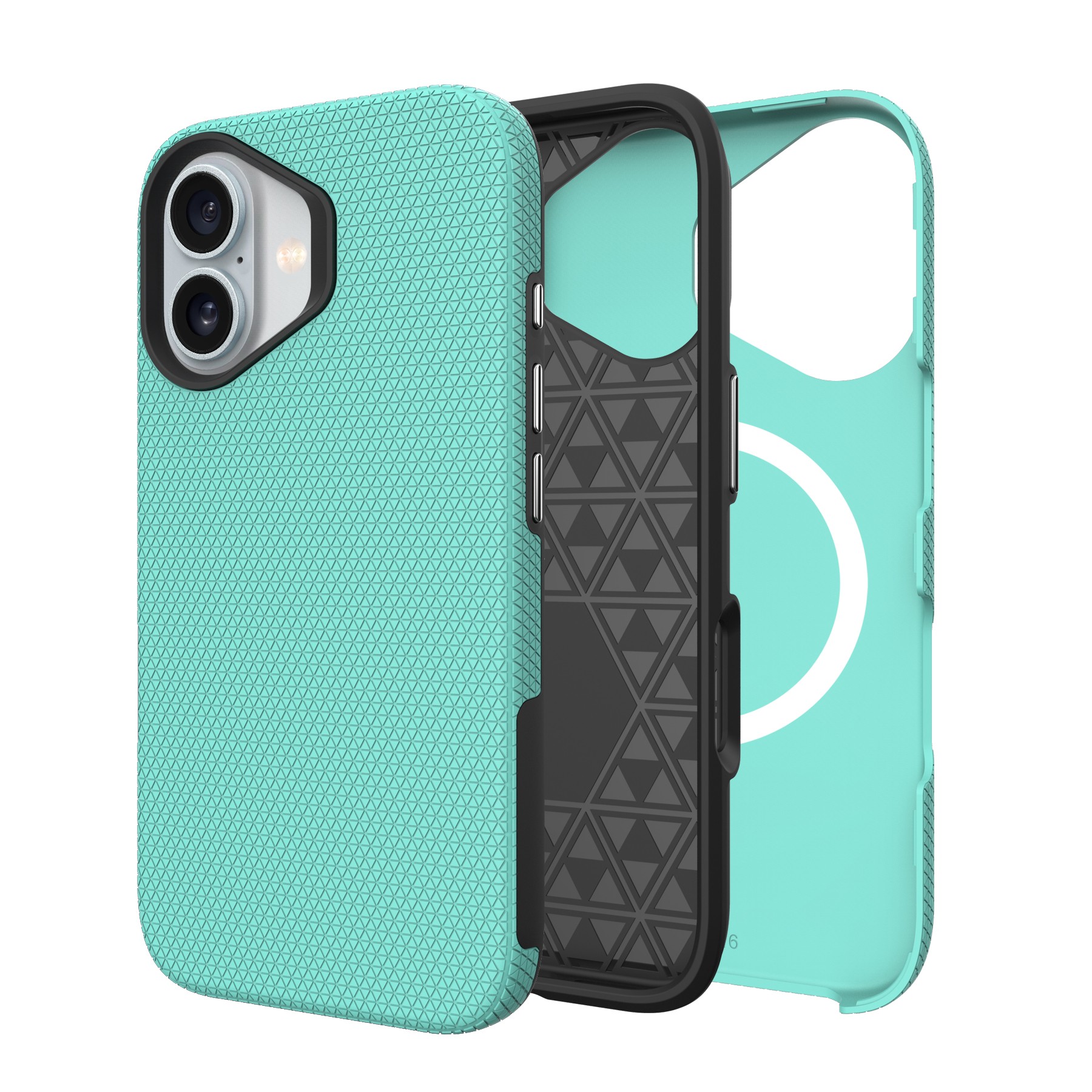 Perfectionists Trīsstūra mag koferis iPhone 11 zaļš