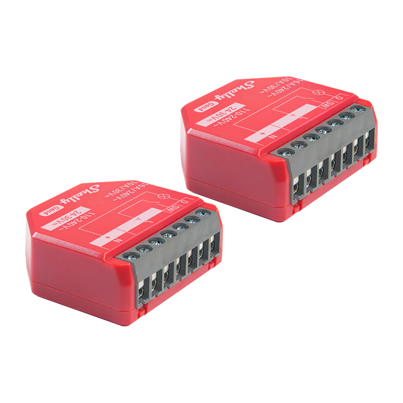 Shelly 1PM Gen4 Zigbee/Matter kontrolieru komplekts (2 gab.)