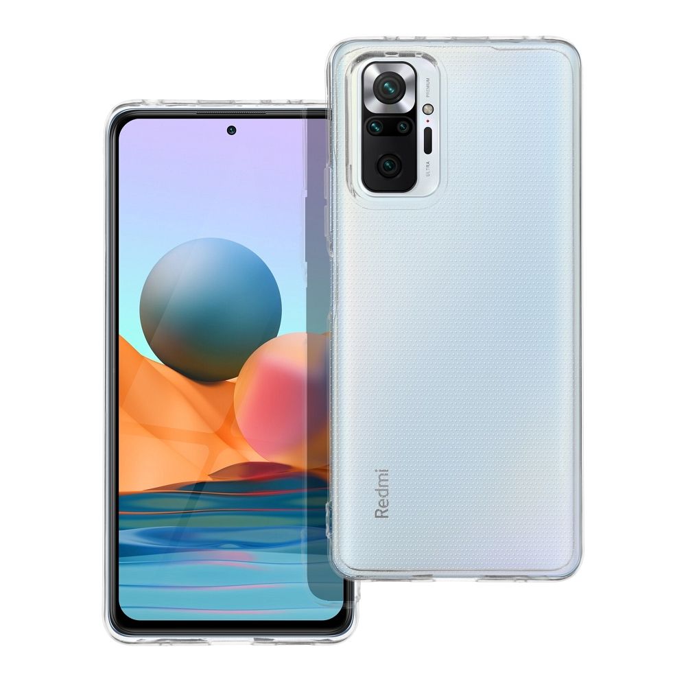 Caurspīdīgs viedtālruņa apvalks 2 mm XIAOMI Redmi Note 10 Pro / Redmi Note 10 Pro Max caurspīdīgs