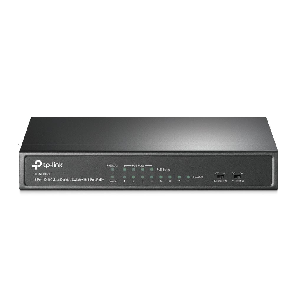 TP-Link TL-SF1008P komutators, 8x10/100