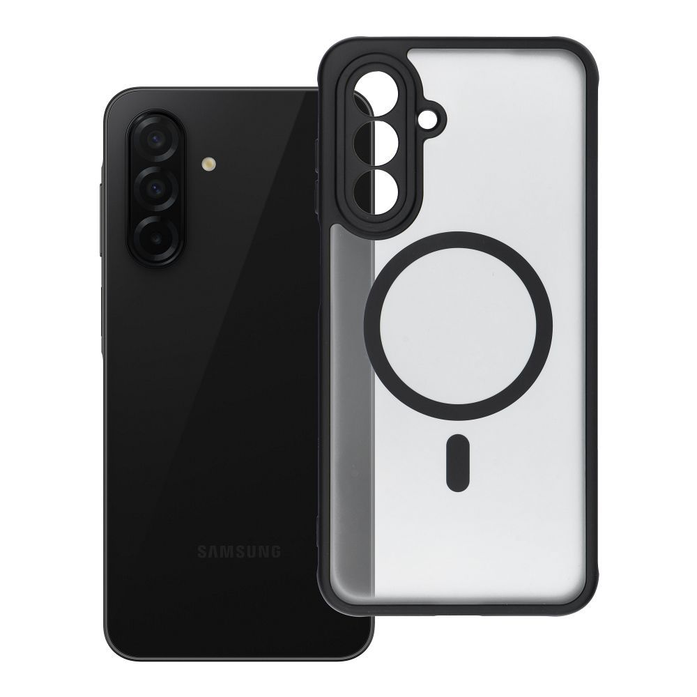 FULL MATTE MAG COVER viedtālruņa apvalks, saderīgs ar MagSafe, paredzēts SAMSUNG A26 melns