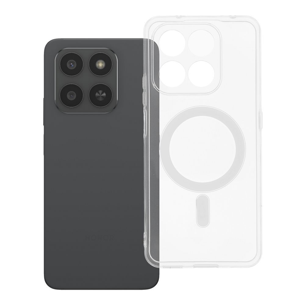 Caurspīdīgs viedtālruņa apvalks 2 mm HONOR 400 SMART saderīgs ar Magnētisko (kameras aizsardzība) caurspīdīgs