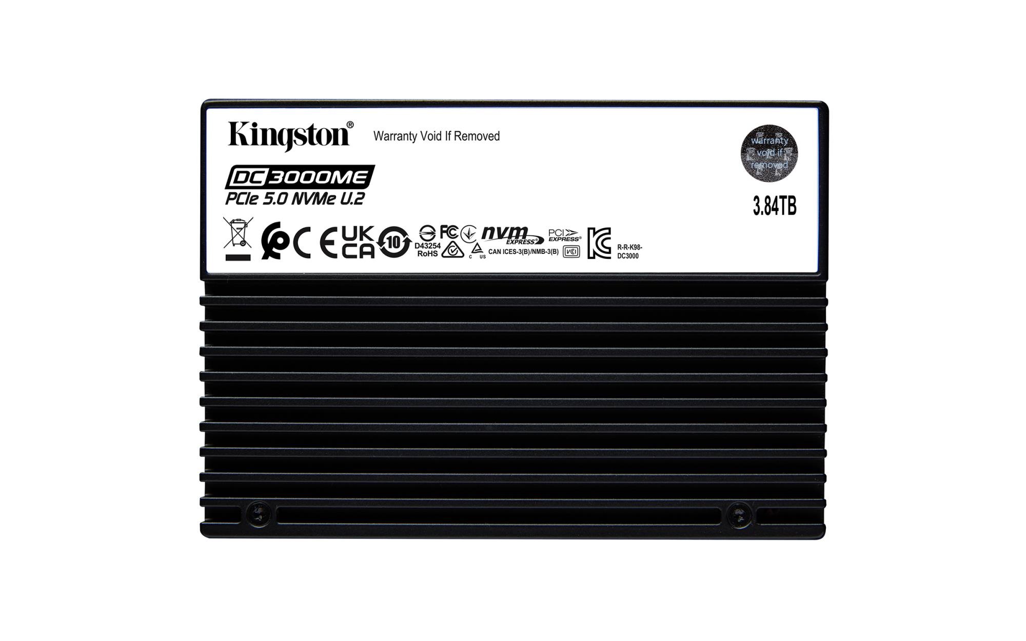 Kingston DC3000ME SSD disks 3.84TB NVMe 3D TLC U.2 14000/5800 MB/s