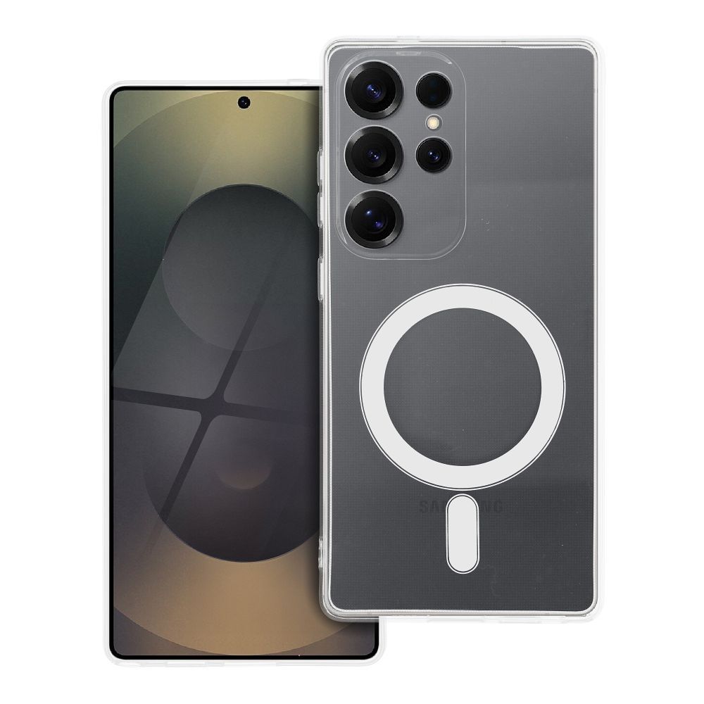 Caurspīdīgs viedtālruņa apvalks 2 mm OPPO RENO 14 5G saderīgs ar Magnētisko (kameras aizsardzība) caurspīdīgs