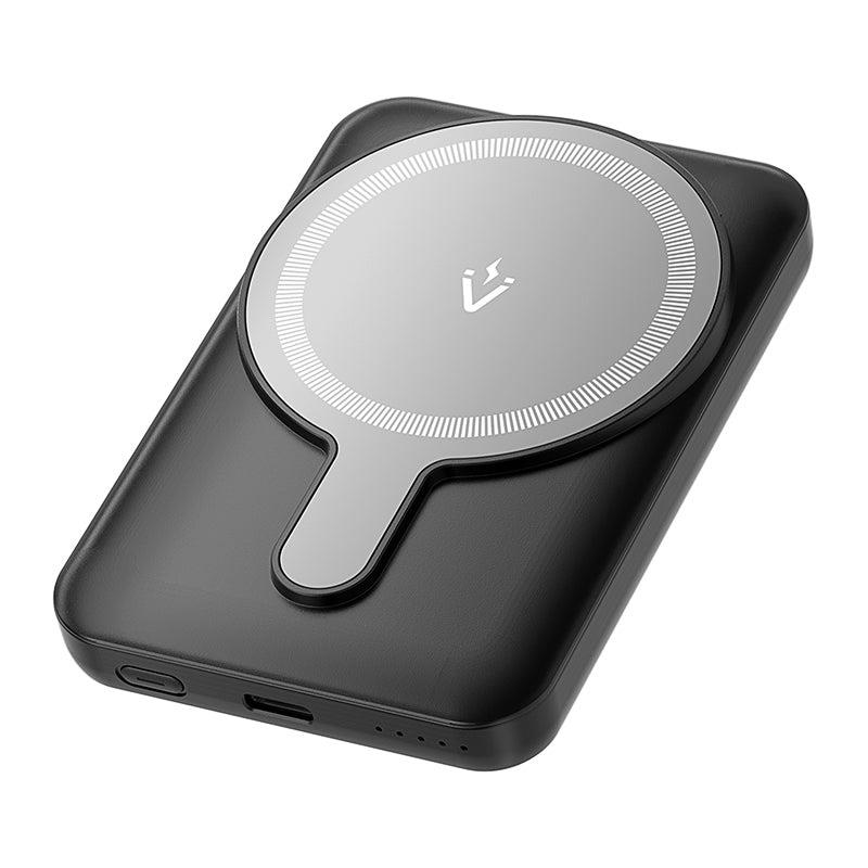Vention FHSB0 5000mAh 20W magnētiskā powerbank + USB-A uz USB-C kabelis (melns)