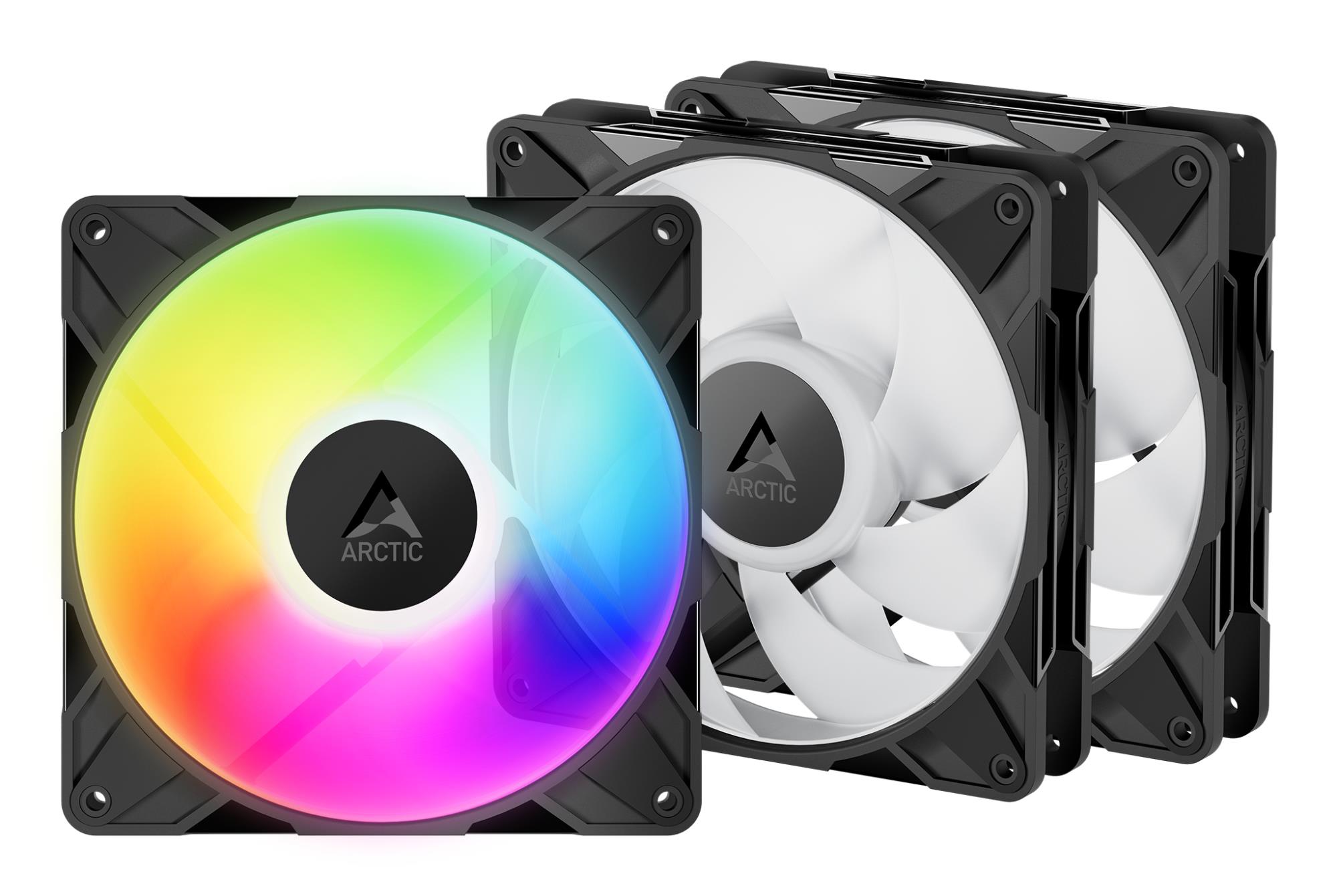 ARCTIC P14 PRO PWM PST A-RGB Augstas veiktspējas ventilatori, 4-pinu, 140mm, 3 gab.
