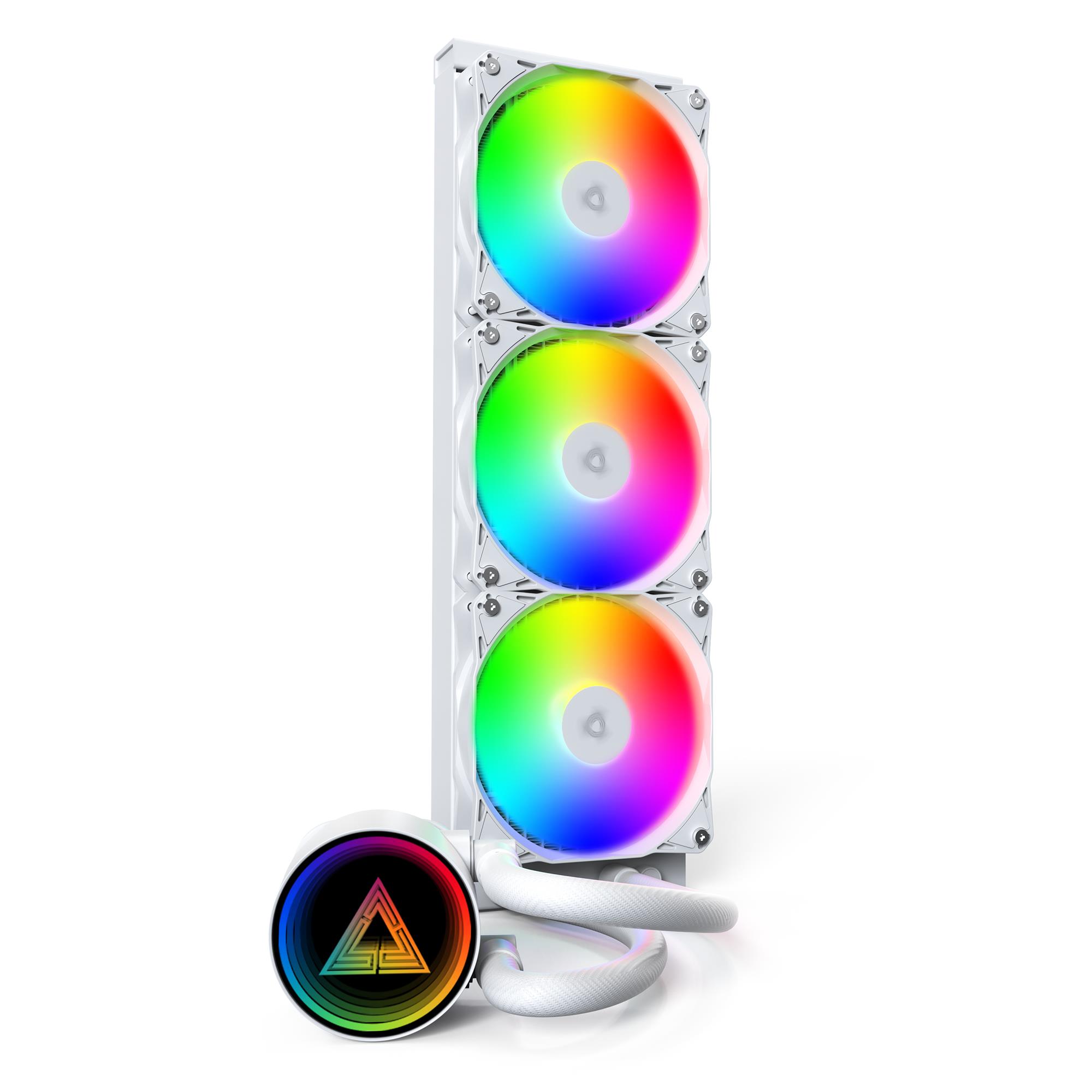 Procesora dzesētājs Montech Lightflow ARGB 360 balts