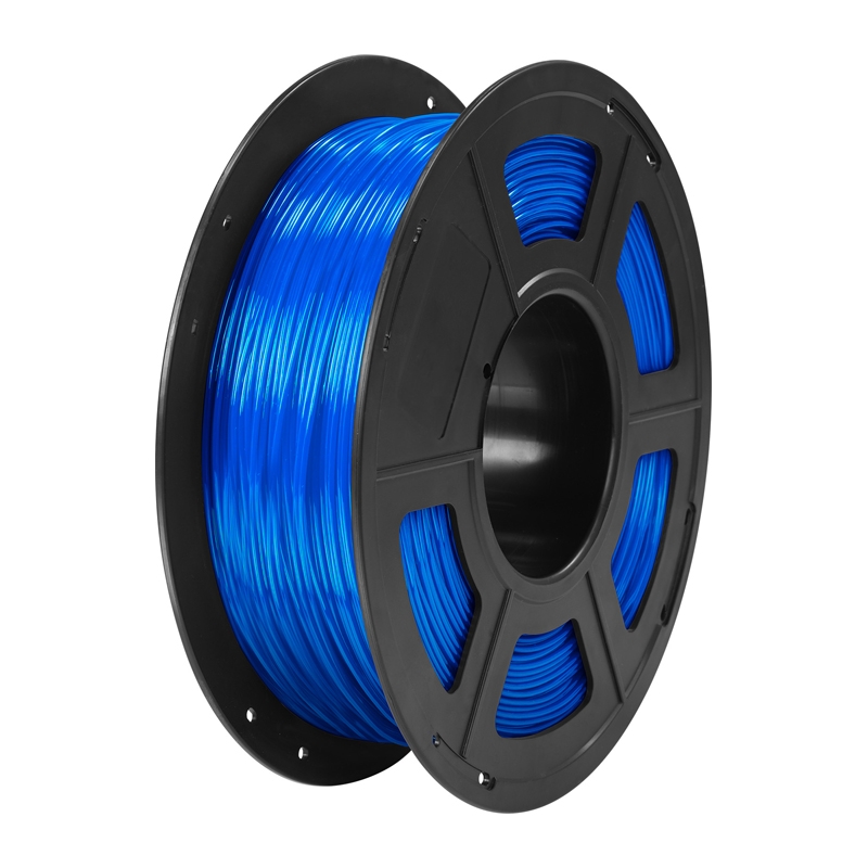 Anycubic TPU pavediens (caurspīdīgs zils) 1 kg