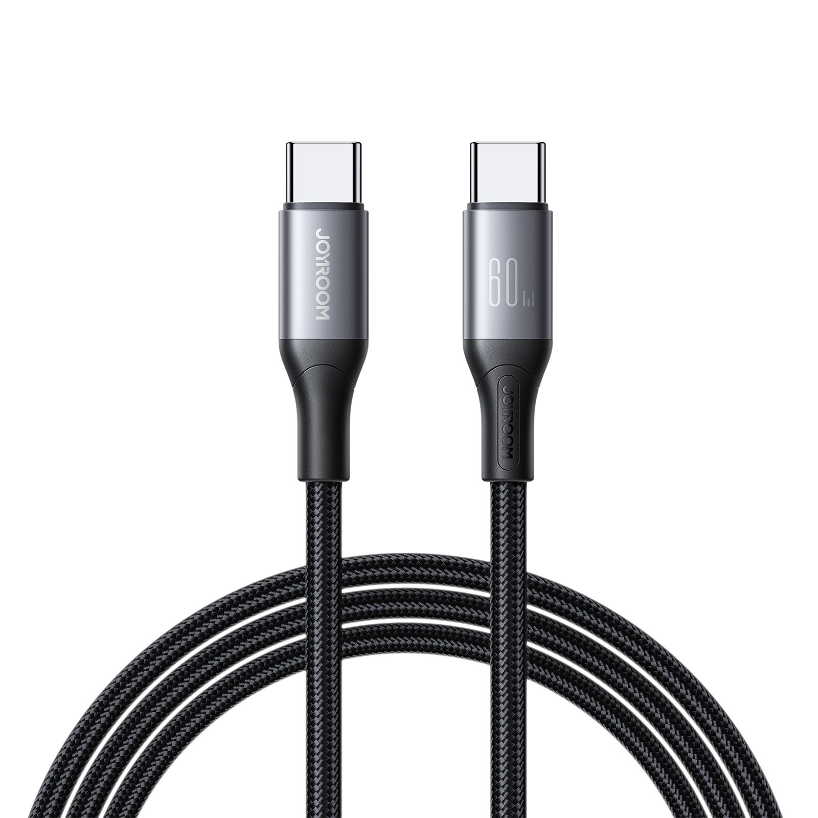Joyroom S-A28 Flash sērijas 60W USB-C - USB-C kabelis 1 m - melns