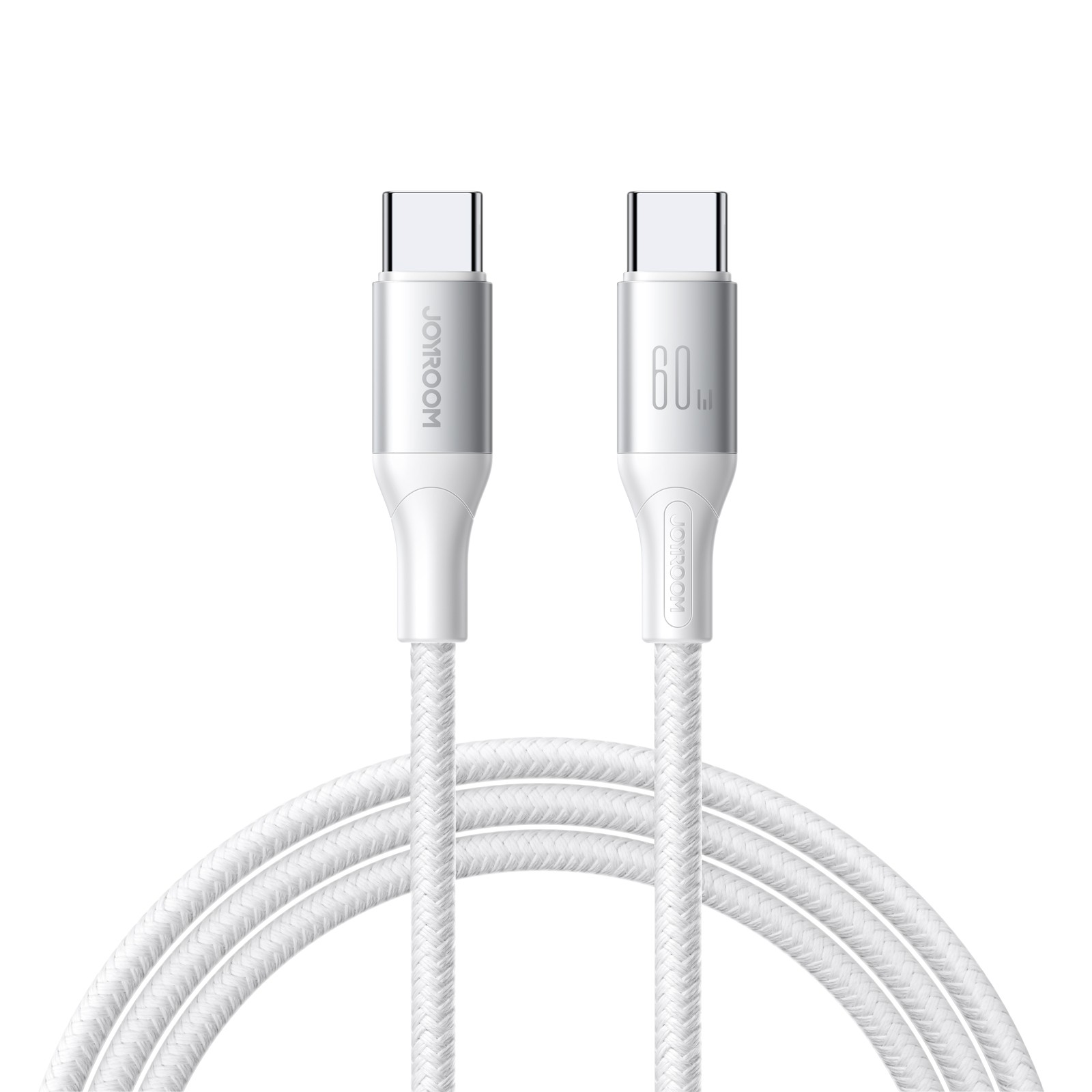 Joyroom S-A28 Flash Series 60W USB-C - USB-C kabelis 2 m - Balts