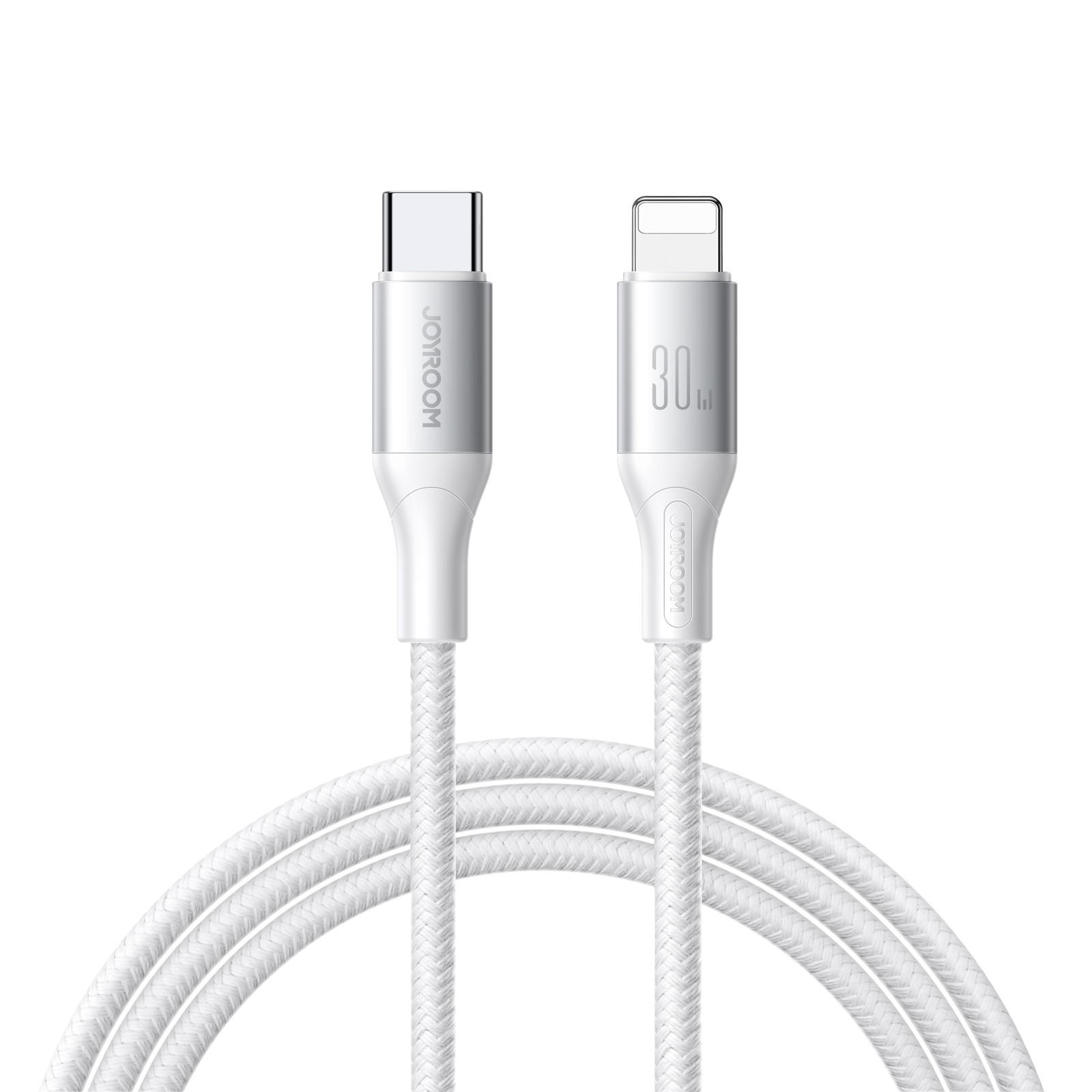 Joyroom S-A28 USB-C – Lightning kabelis 30W, 1 m, balts
