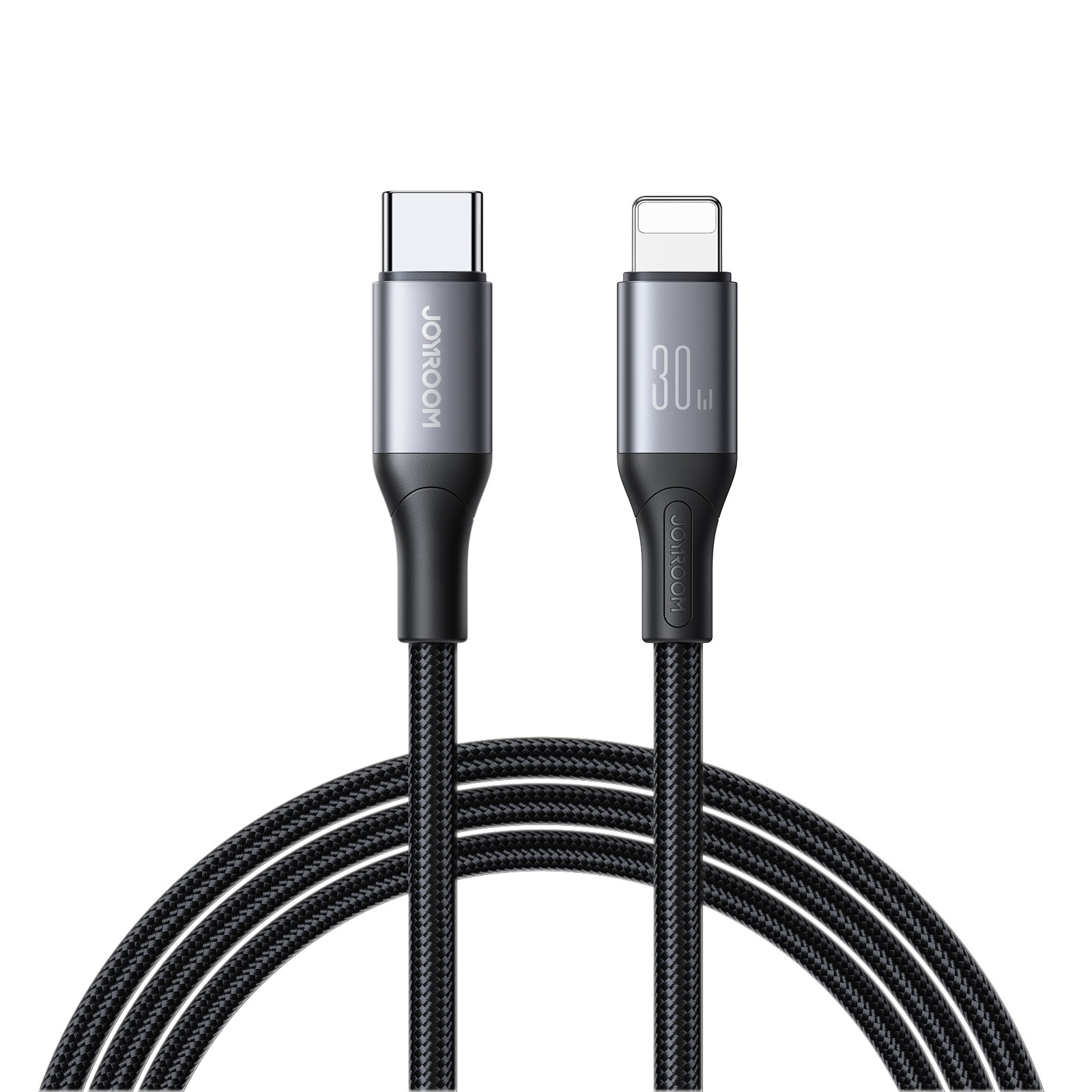 Joyroom S-A28 Flash Series 30W USB-C - Lightning kabelis 2 m - melns