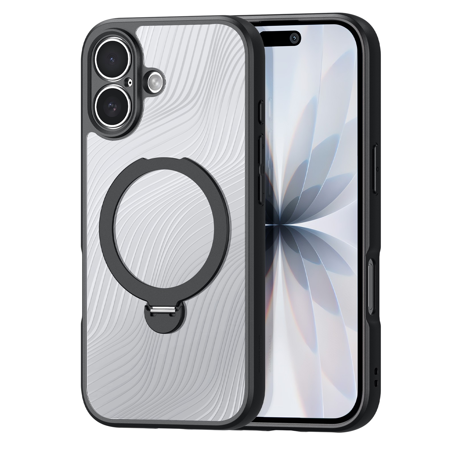 Чехол Dux Ducis Aimo Mag Stand совместимый с MagSafe для iPhone 17 чёрный