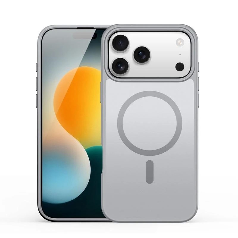 DUX DUCIS apvalks YIND saderīgs ar MagSafe, paredzēts IPHONE 17 PRO, pelēks