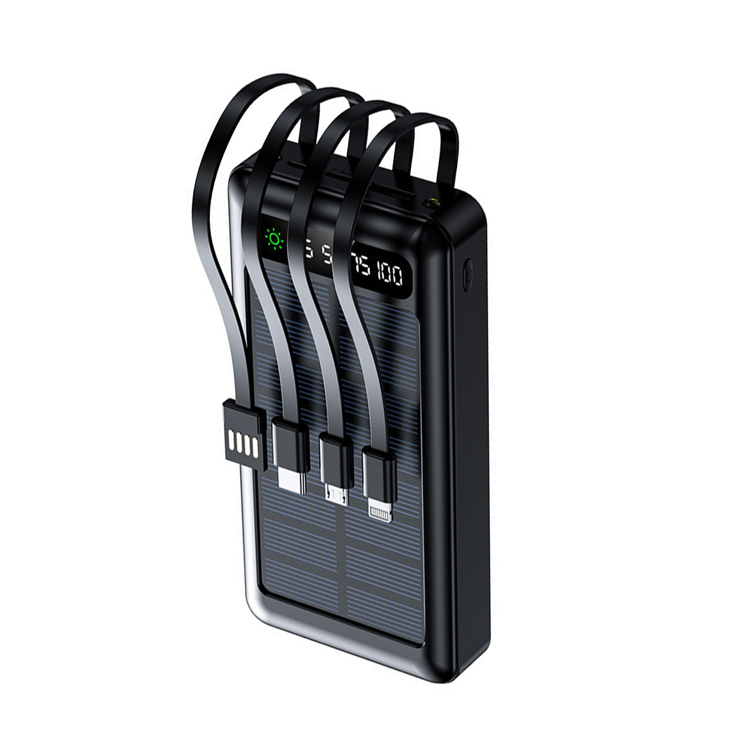 Setty solar power bank SLR-120 20000 mAh melns