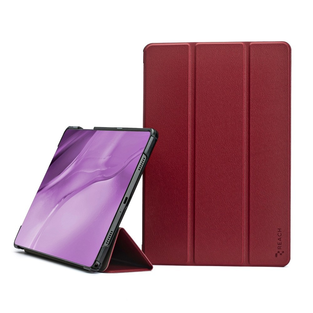 Futrālis Reach Smart Leather Lenovo Tab 10.1 TB311 bordo krāsā