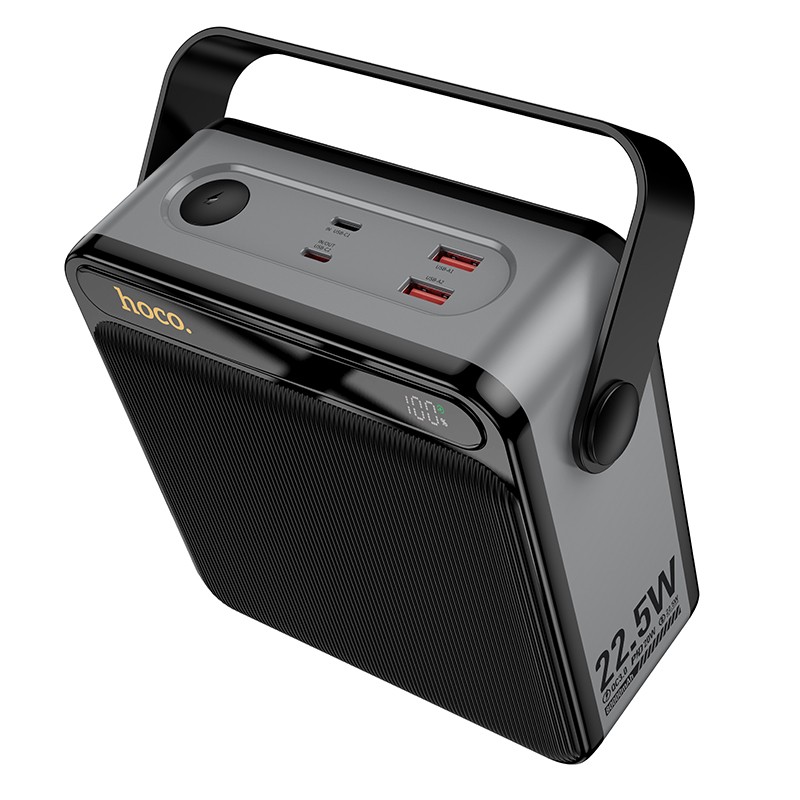 Ārējā baterija Power Bank Hoco J161 22.5W+PD20W 80000mAh melns