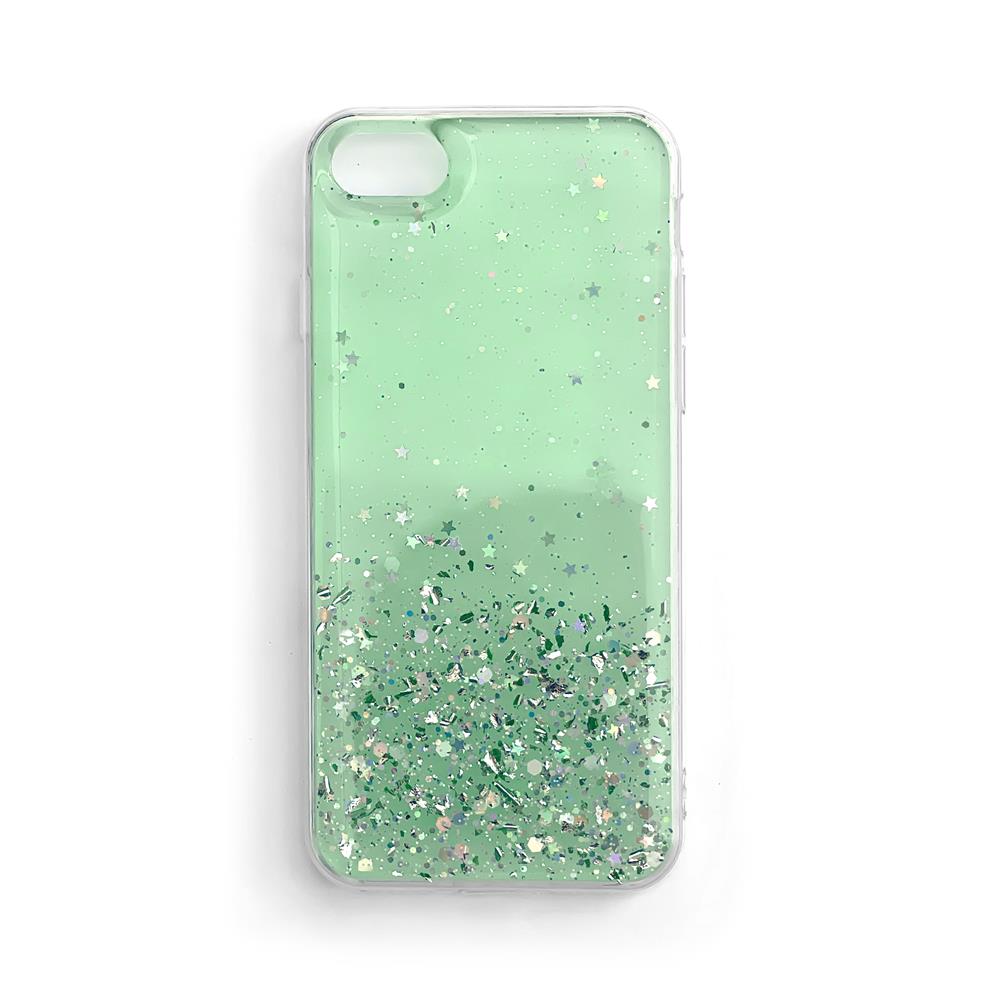 Wozinsky Star Glitter Spīdīgs viedtālruņa apvalks iPhone 12 Pro Max zaļš