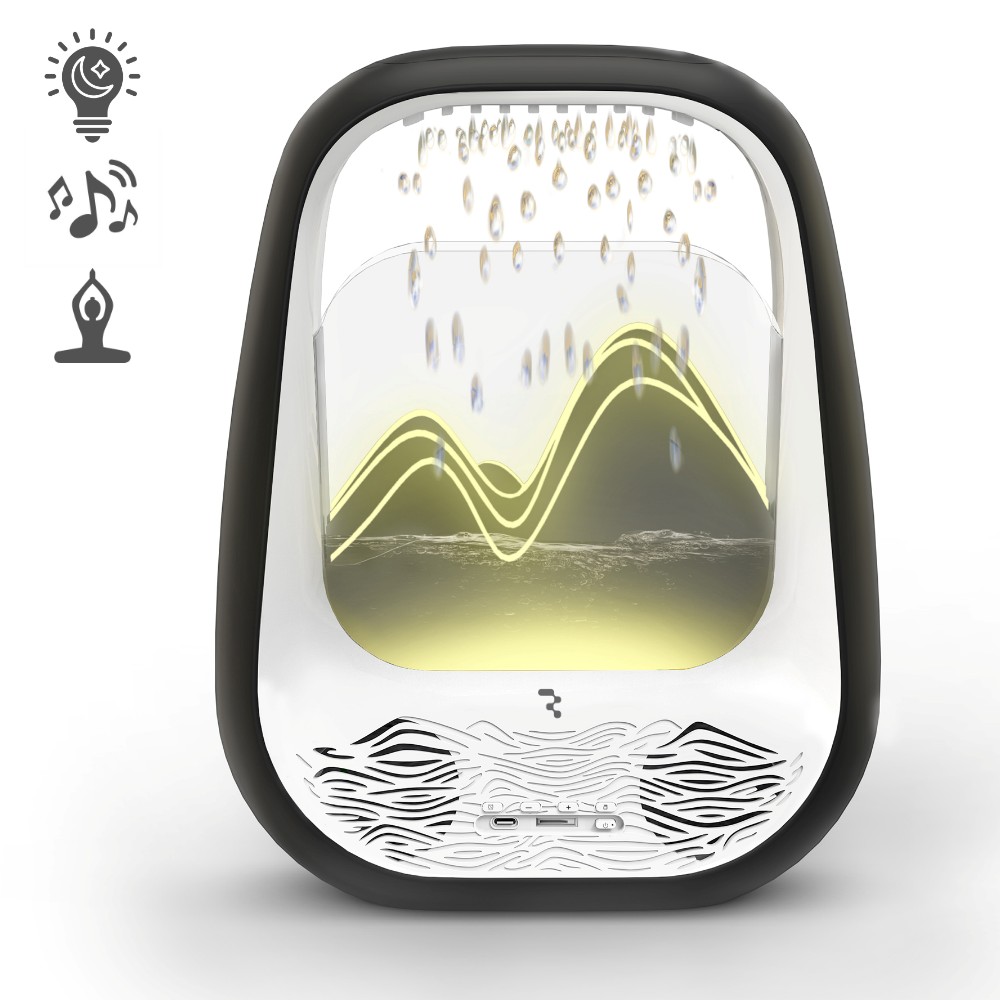 Bezvadu miega un relaksācijas skaļrunis Reach Relaxing Rain melns