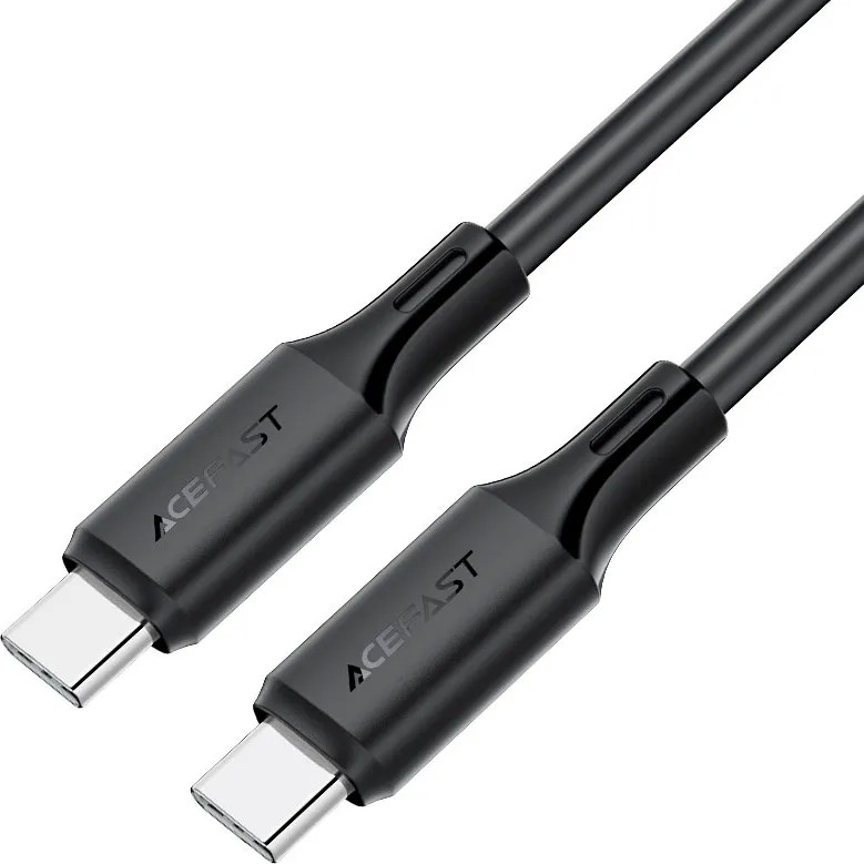 USB kabelis Acefast C17-03 USB-C uz USB-C 1.2m melns