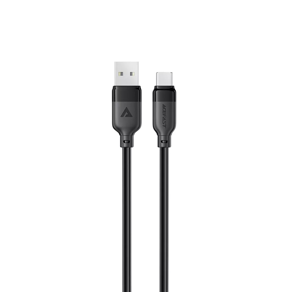 USB kabelis Acefast C16-04 USB-A uz USB-C 1.2m melns