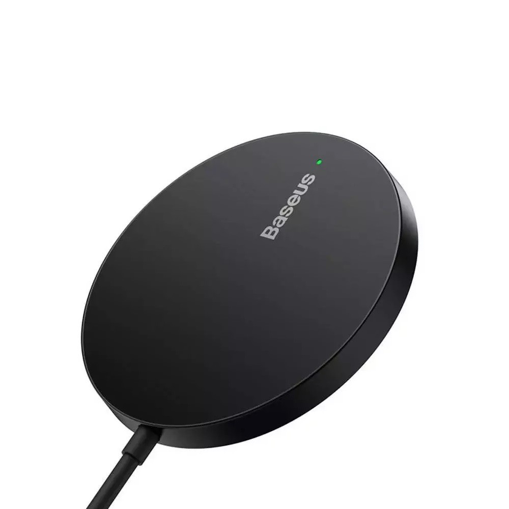 Беспроводное зарядное устройство Baseus Simple Mini 3 15W MagSafe чёрное CCJJ040001