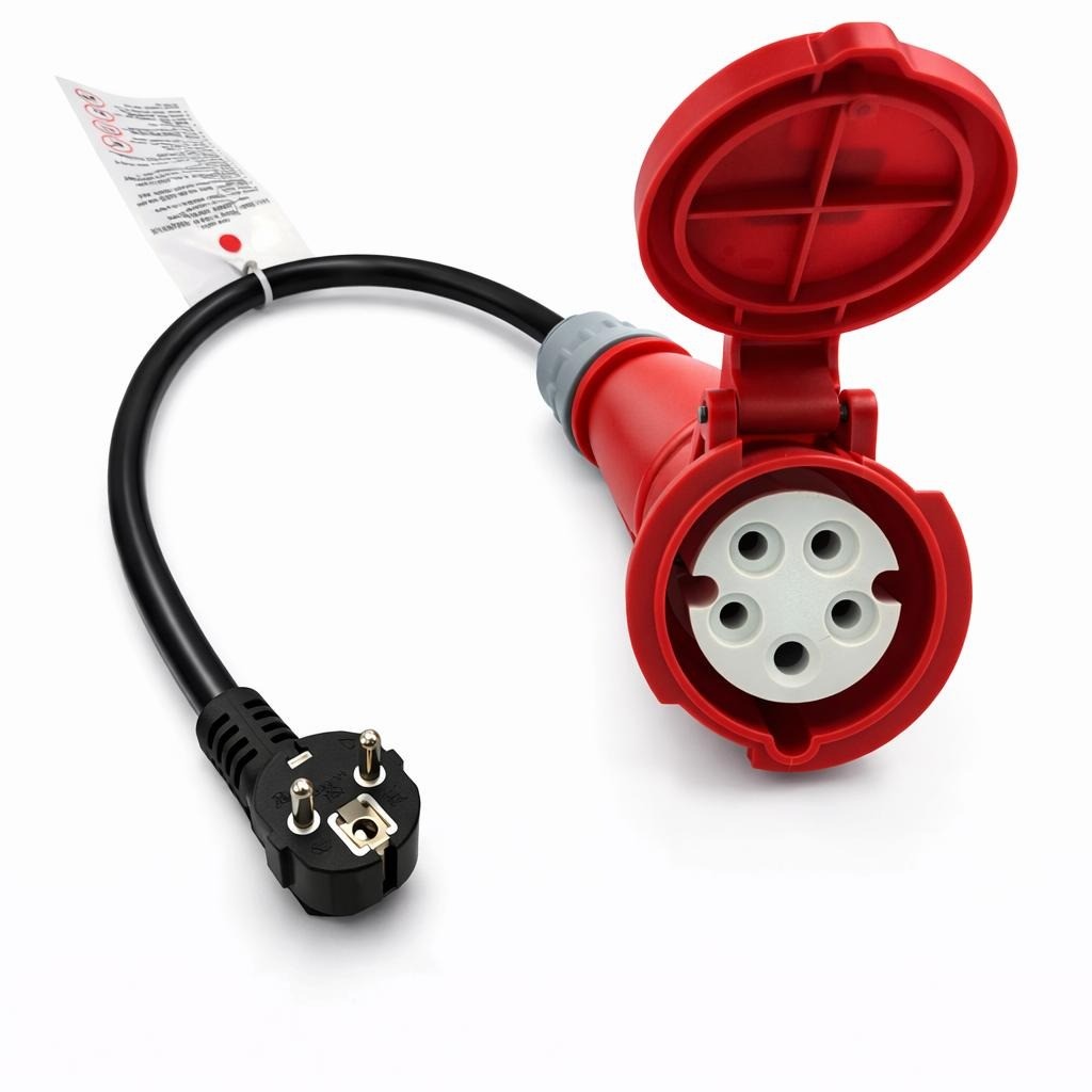 Adapteris Reach CEE 16A 400V uz 220V Schuko