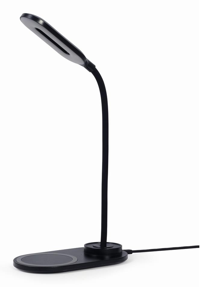 Bezvadu lādētājs ar galda lampu melns TA-WPC10-LED-01 GEMBIRD