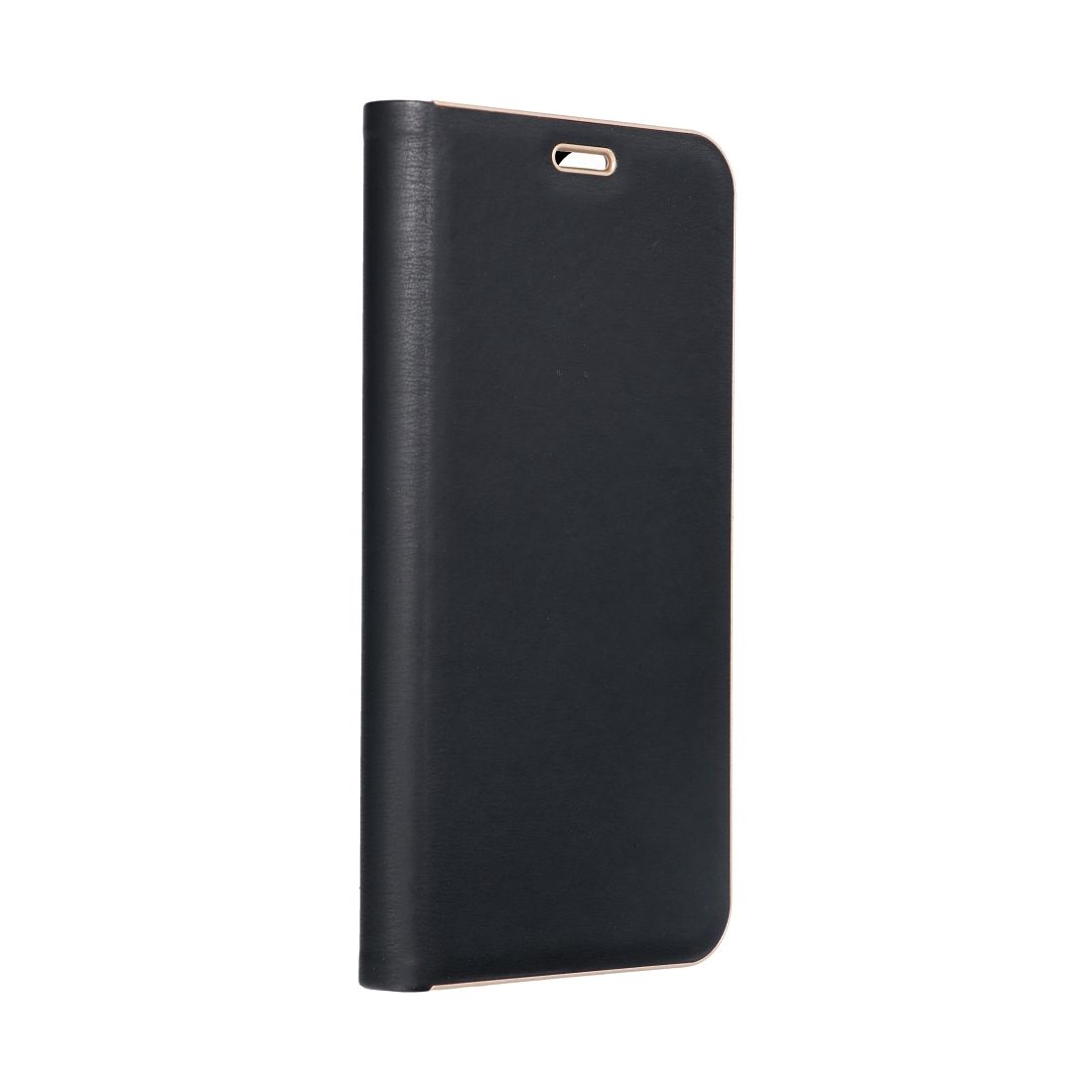 LUNA Book Gold viedtālruņa apvalks IPHONE 15 Pro melns